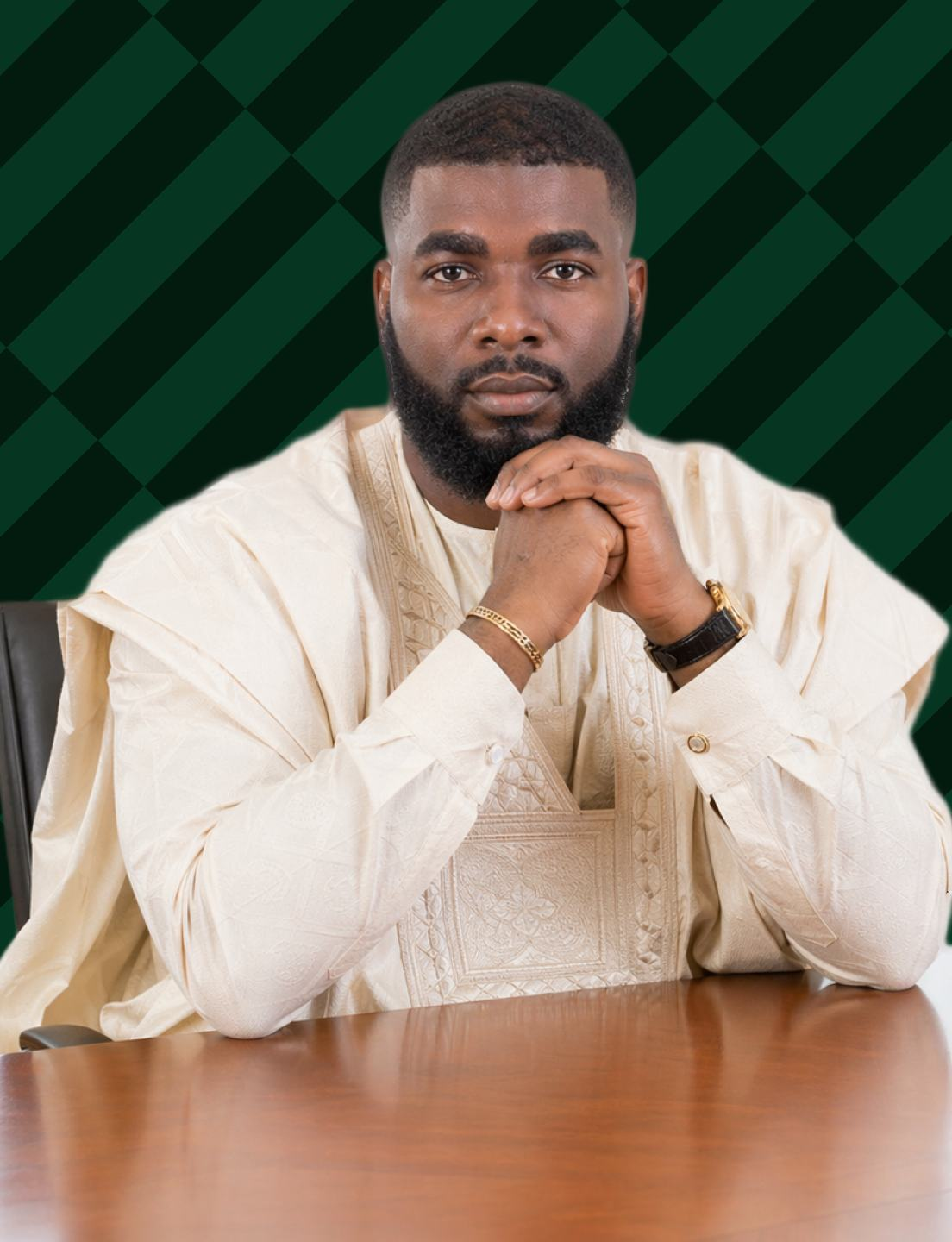 Emeka Wisdom in traditional attire